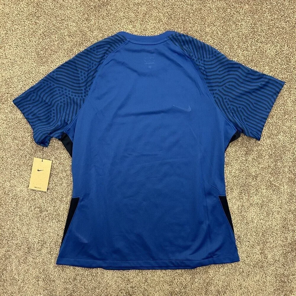Nike Soccer Jersey Top Short Sleeves Blue Women's Dri-Fit Size XL - NWT$50